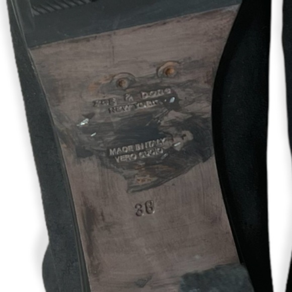 Rag & Bone Black suede lace up high heel platform mallory boots size 8 - Picture 15 of 17